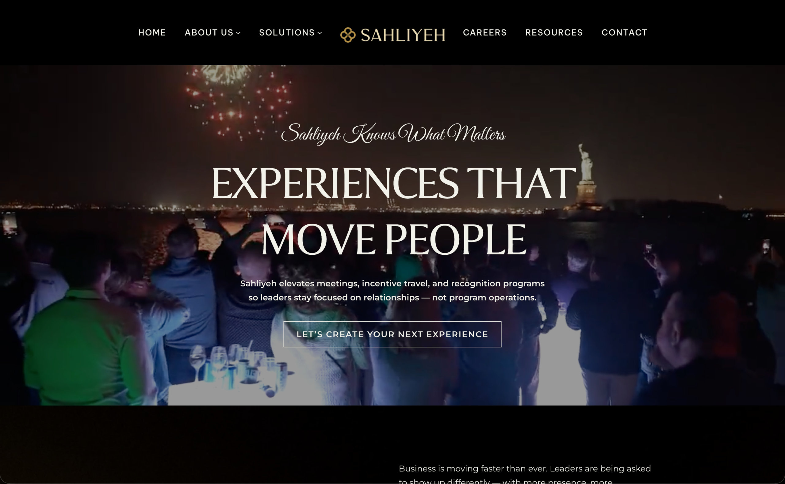 Sahliyeh website screenshot